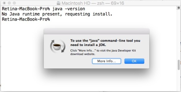 current java version for mac os